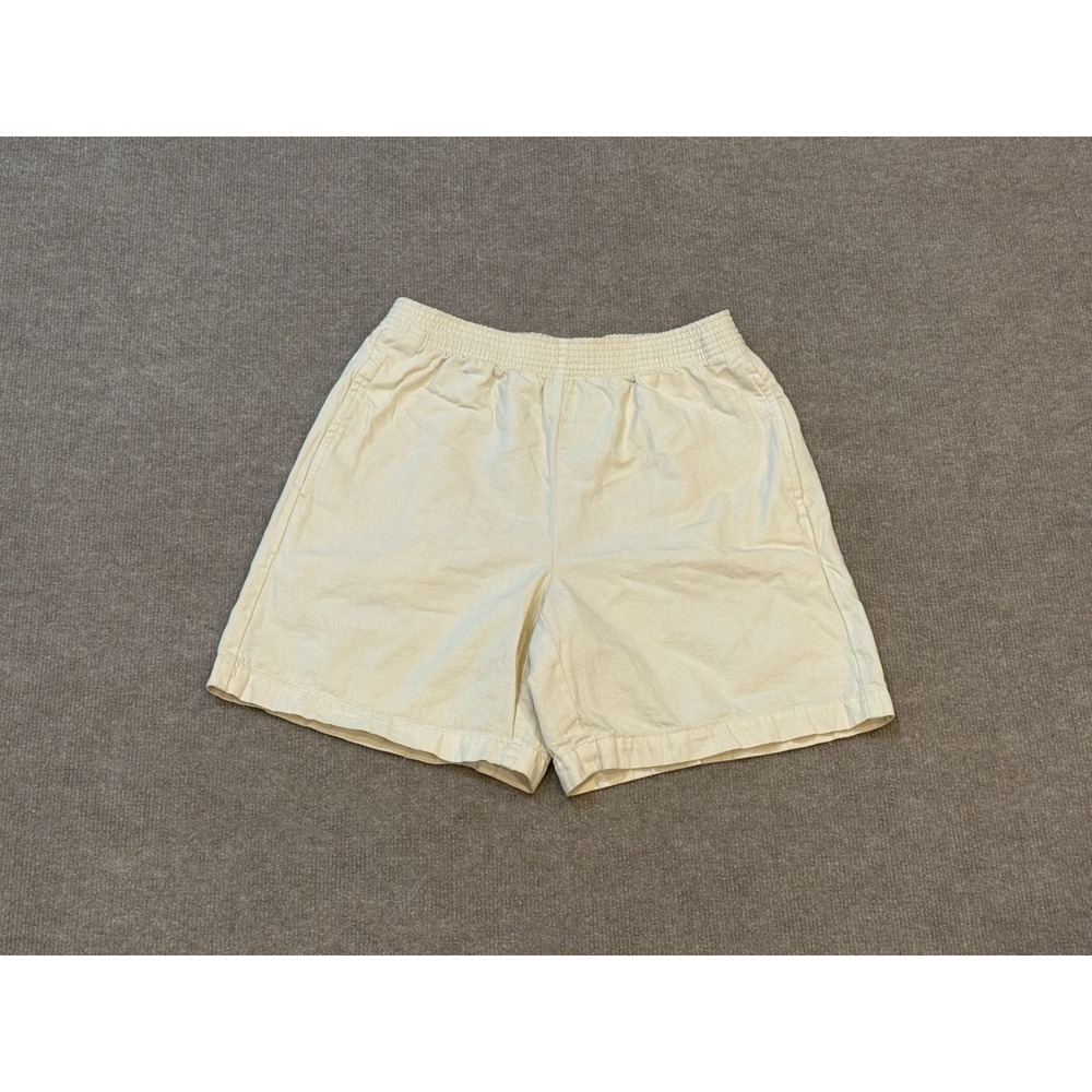 Aritzia Wilfred High Rise Linen Blend Shorts Yellow Khaki Womens Size Small